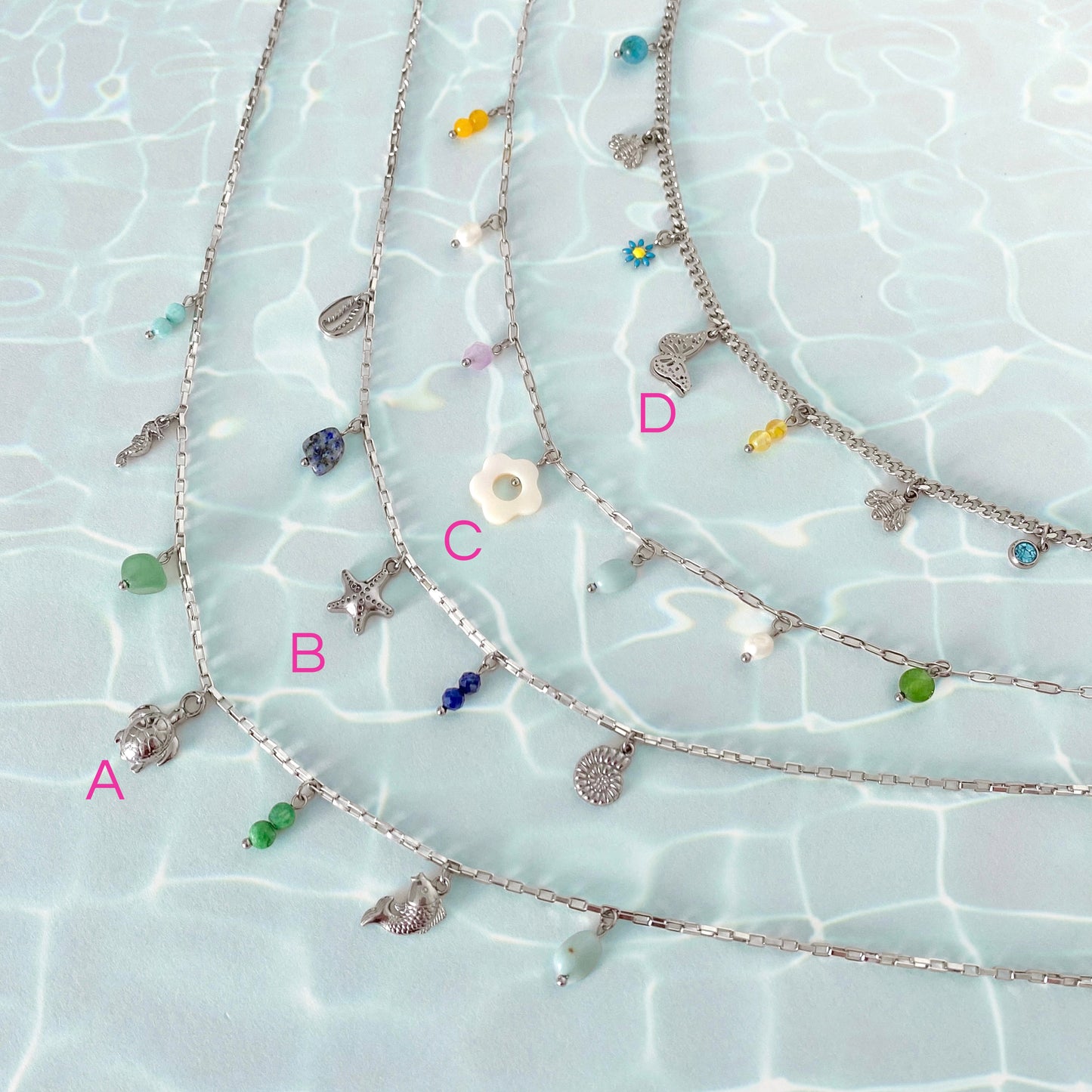 Charming summer – colliers à charms argent