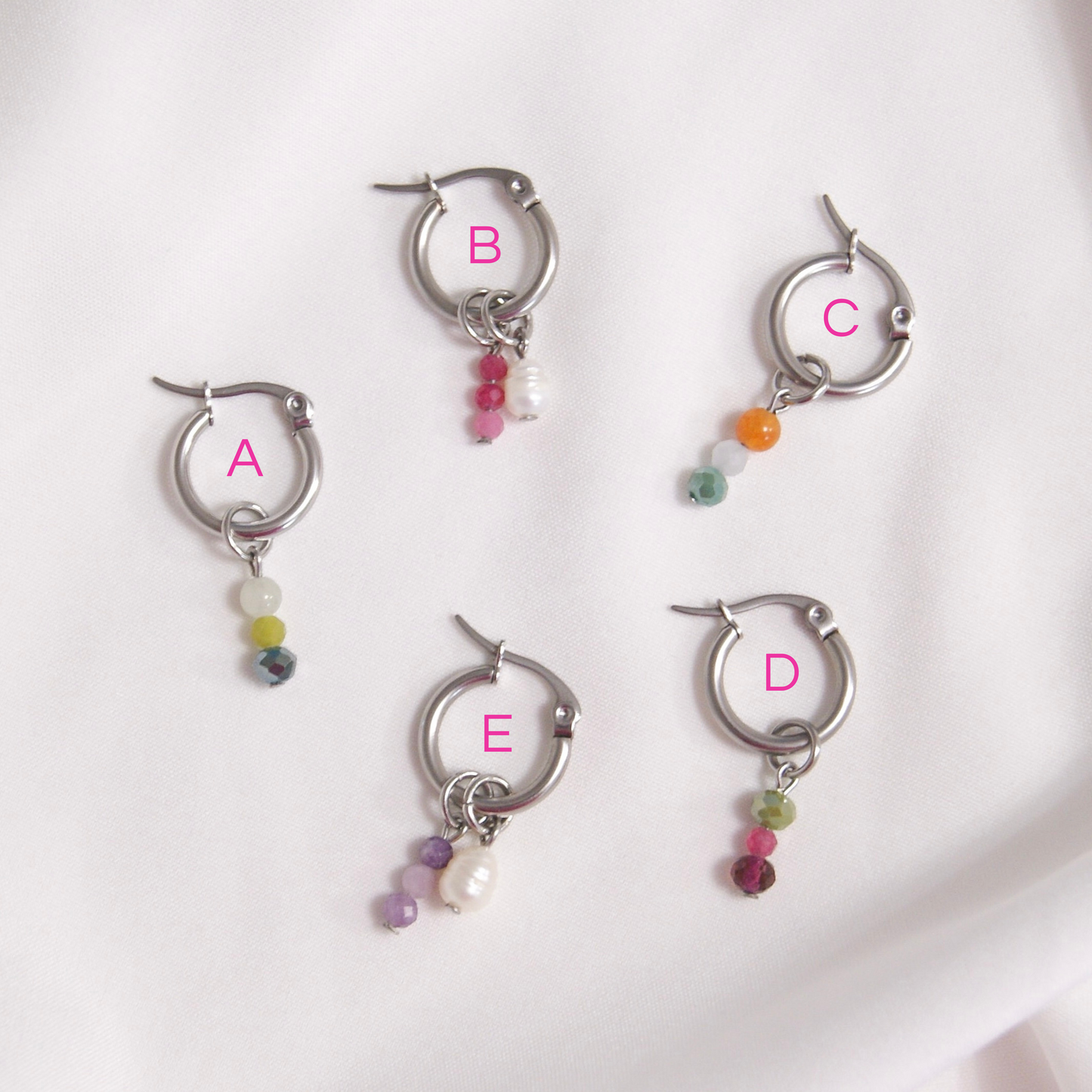 Colorful - anneaux argent