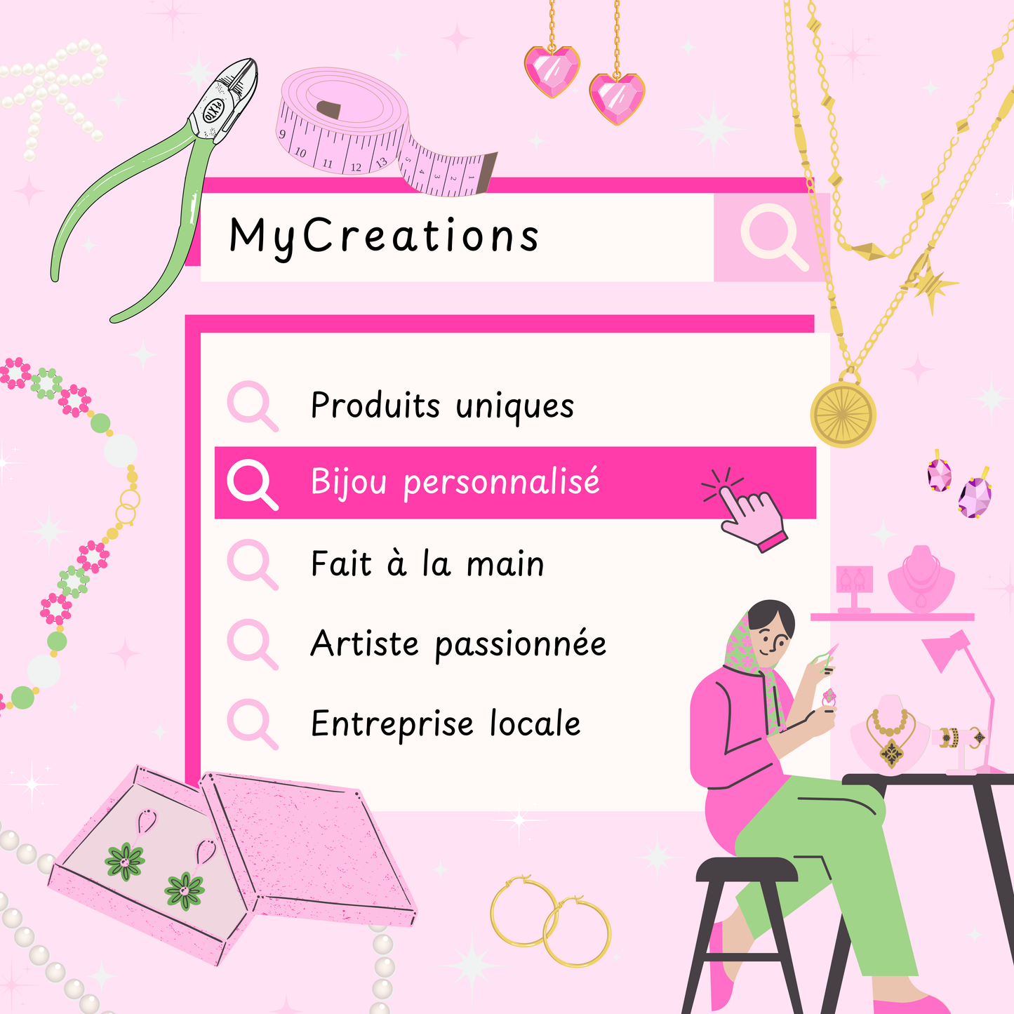 Pendentif pour collier - Shrink Plastic