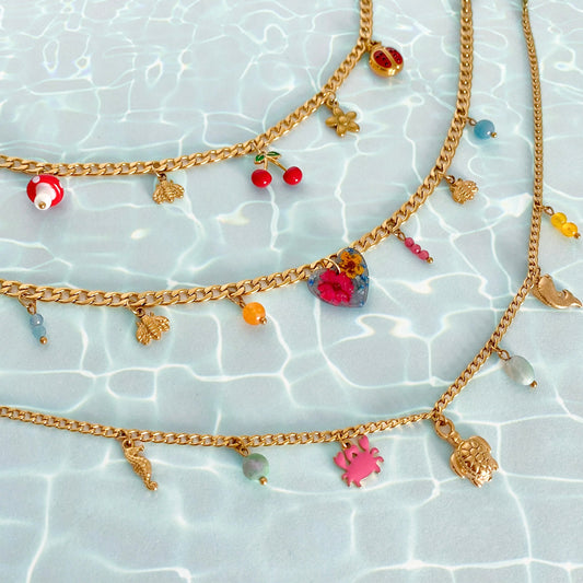 Charming summer – colliers à charms or