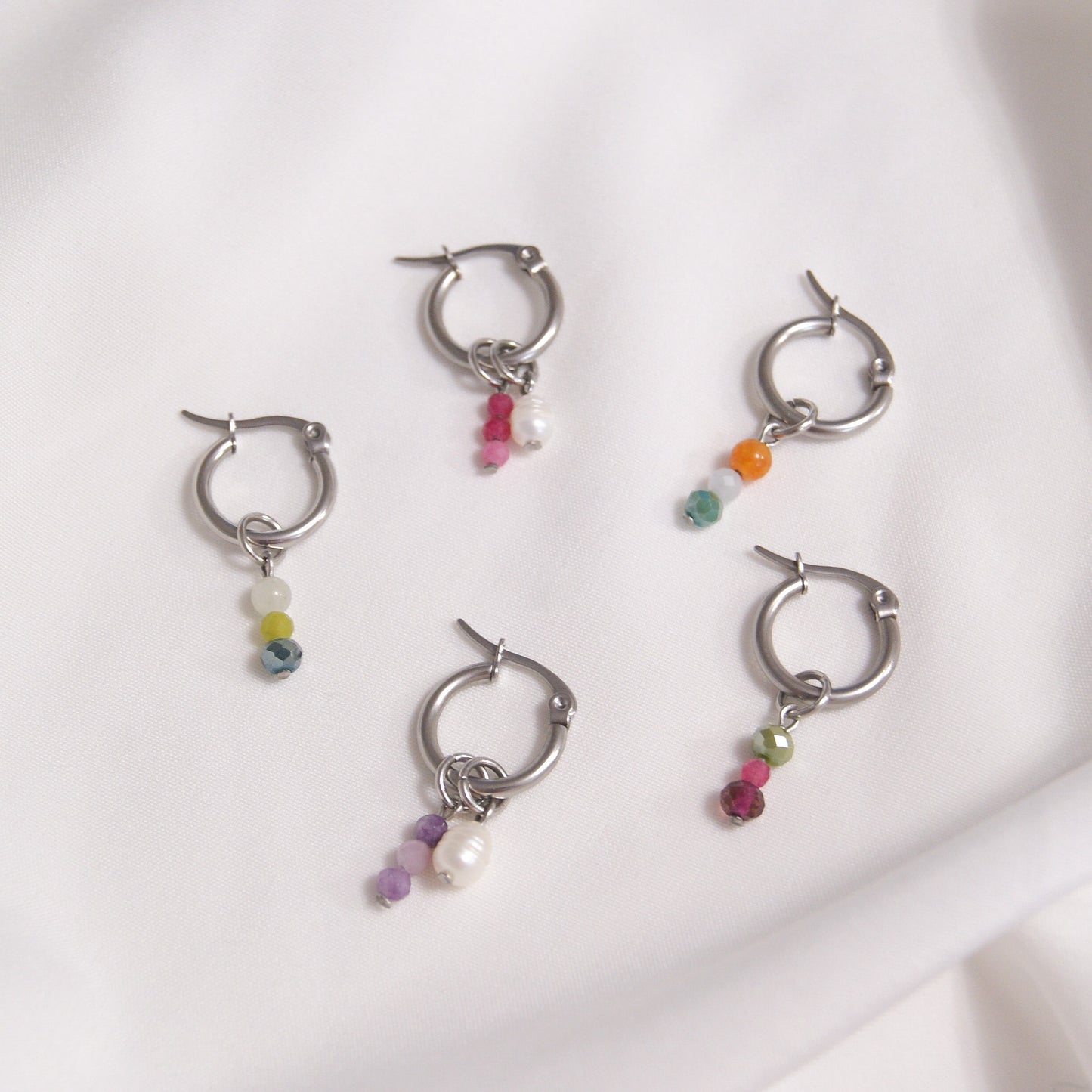 Colorful - anneaux argent