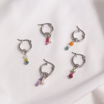 Colorful - anneaux argent