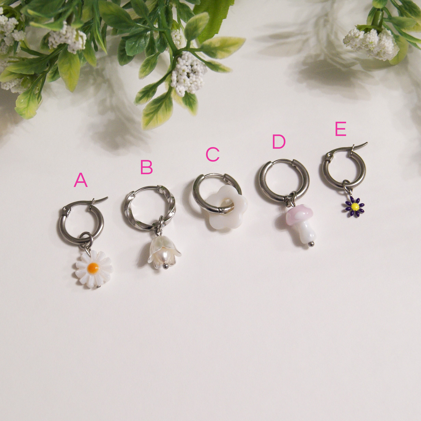 Floraison - anneaux argent