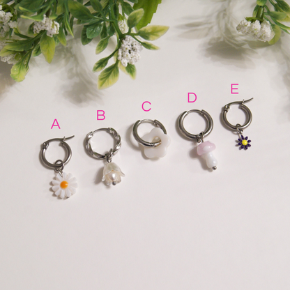 Floraison - anneaux argent