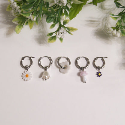 Floraison - anneaux argent