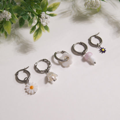 Floraison - anneaux argent