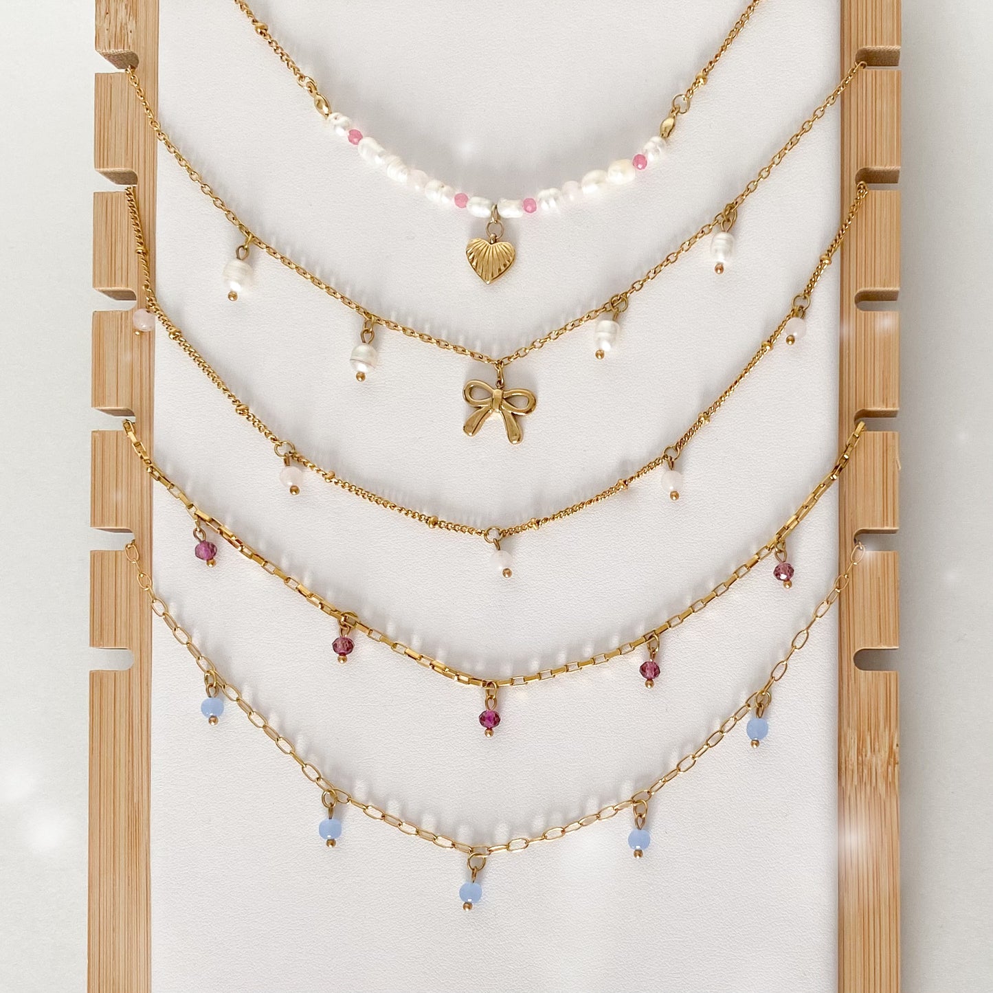 Étincelant - colliers spéciaux or