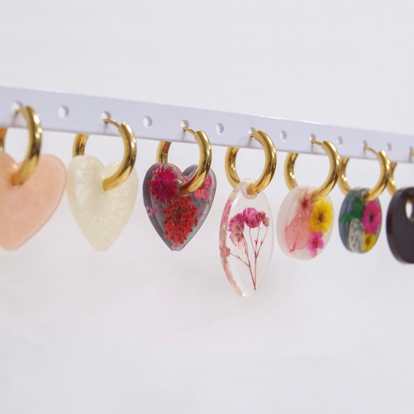 Boucles d'oreilles résine