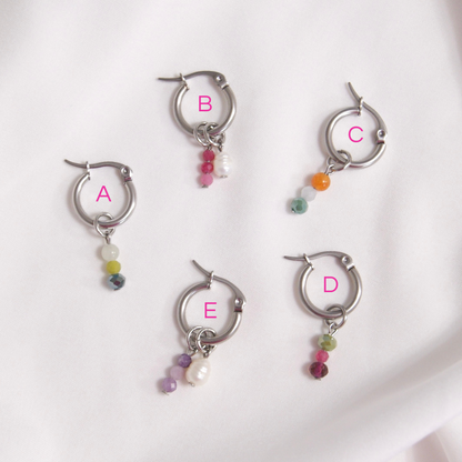 Colorful - anneaux argent