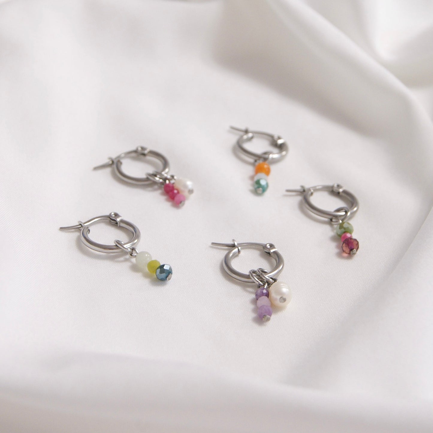 Colorful - anneaux argent