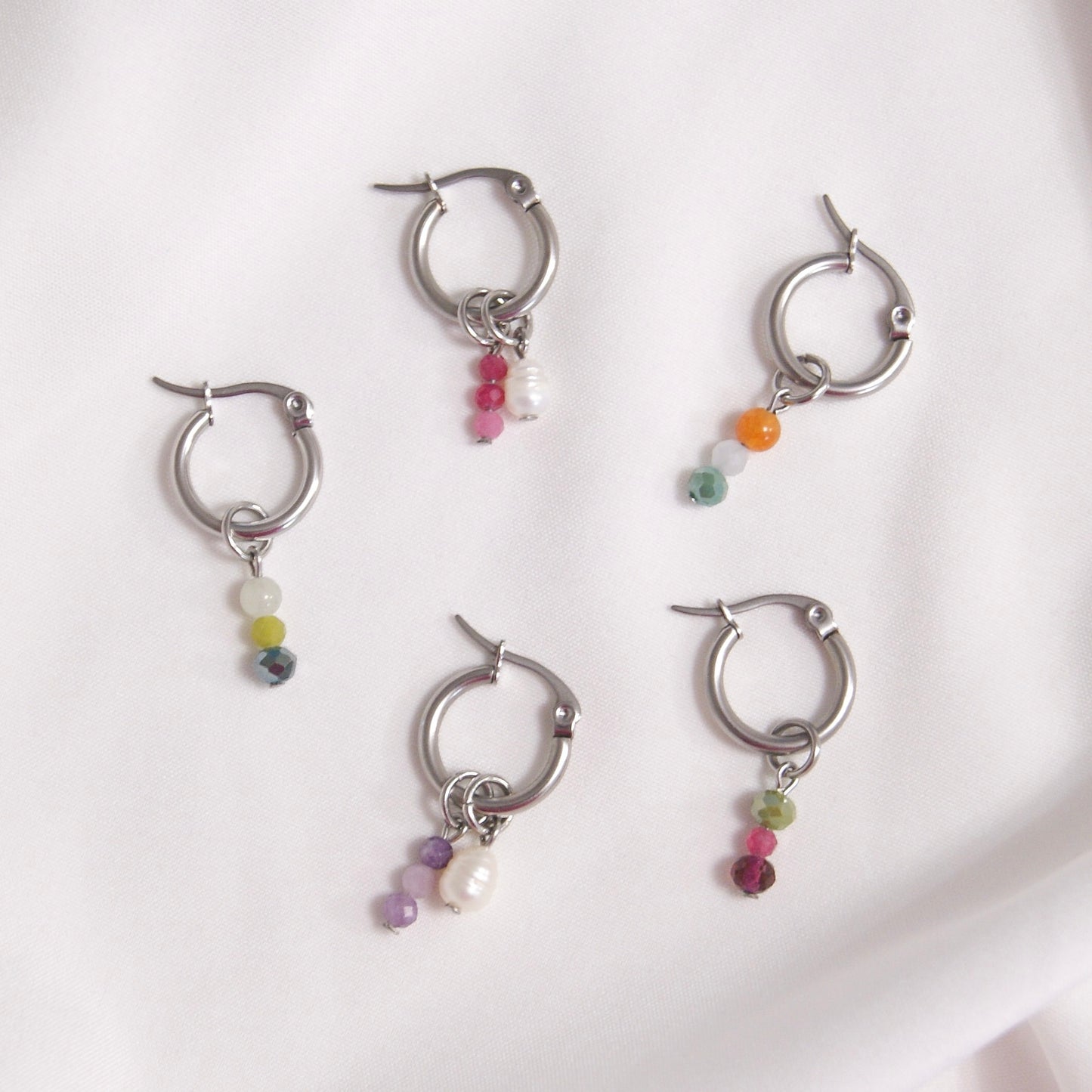 Colorful - anneaux argent