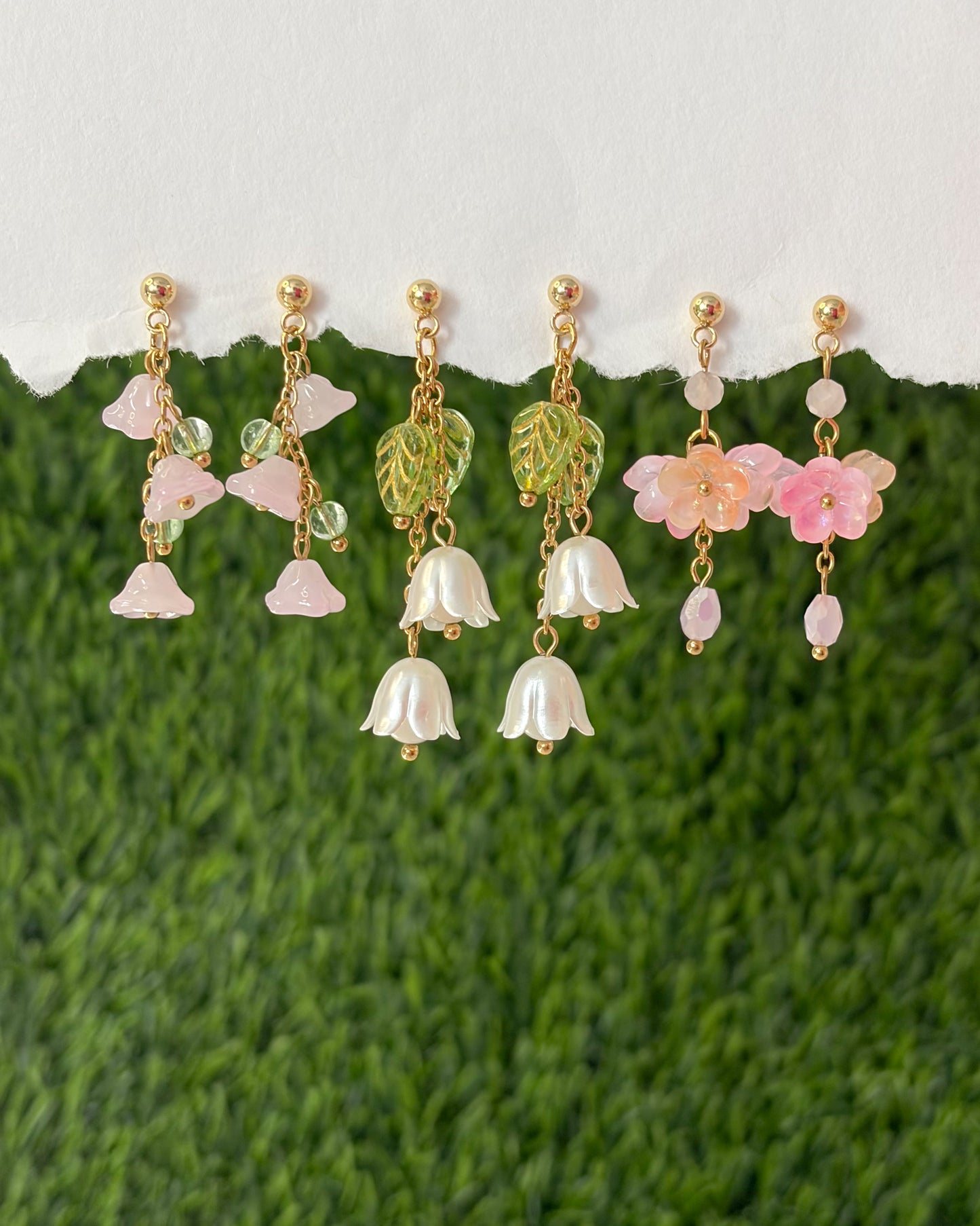 Jardin magique - clous d'oreilles